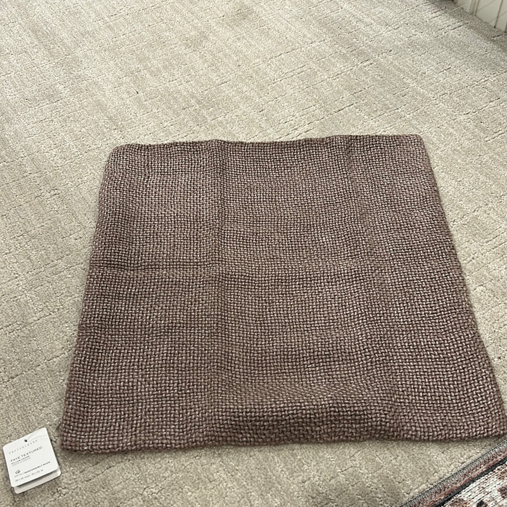 Pottery Barn Faye pillow cover mocha